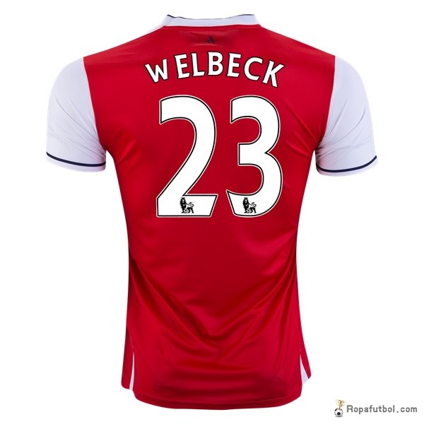 Camiseta Arsenal Replica Primera Ropa Welbeck 2016/17 Rojo